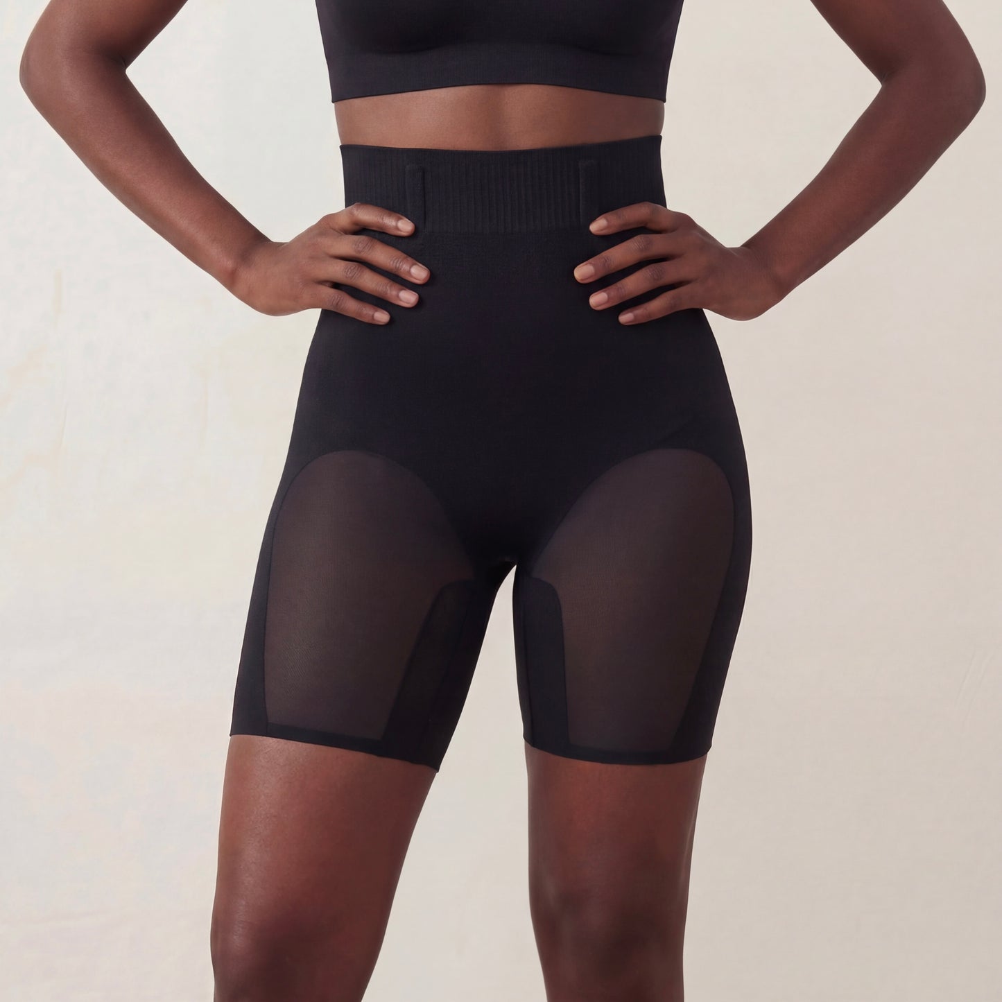6005 | M-2XL Size | High-Waist Shaping Shorts