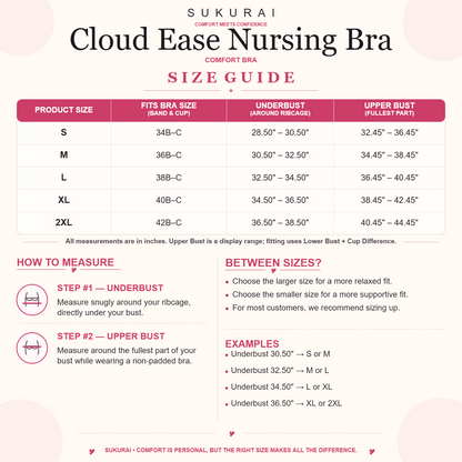 Cloud Ease Nursing Bra | B-C Cup